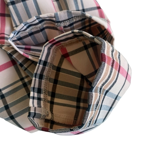 Vintage Italian Plaid High Waisted Pants Straight Leg Size 3X Like New T… - Picture 4 of 11